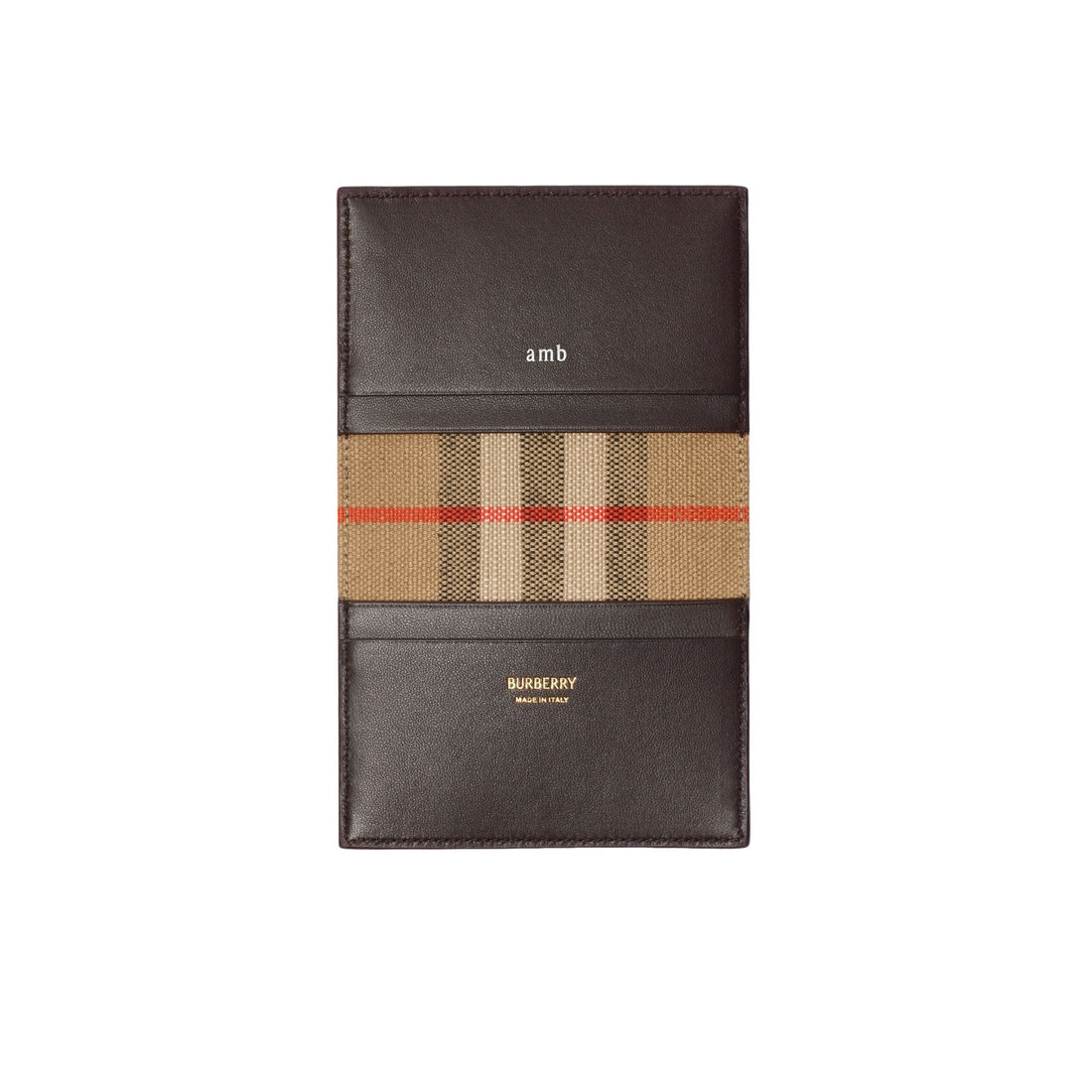 (WMNS) Burberry 26 Bloomsbury Folding Card Case 'Peat Brown Sand Beige' 81204911