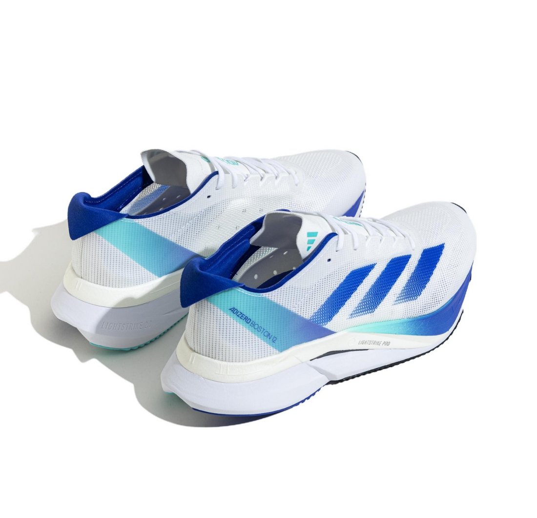 adidas Adizero Boston 12 'White Cobalt Blue' JR2731
