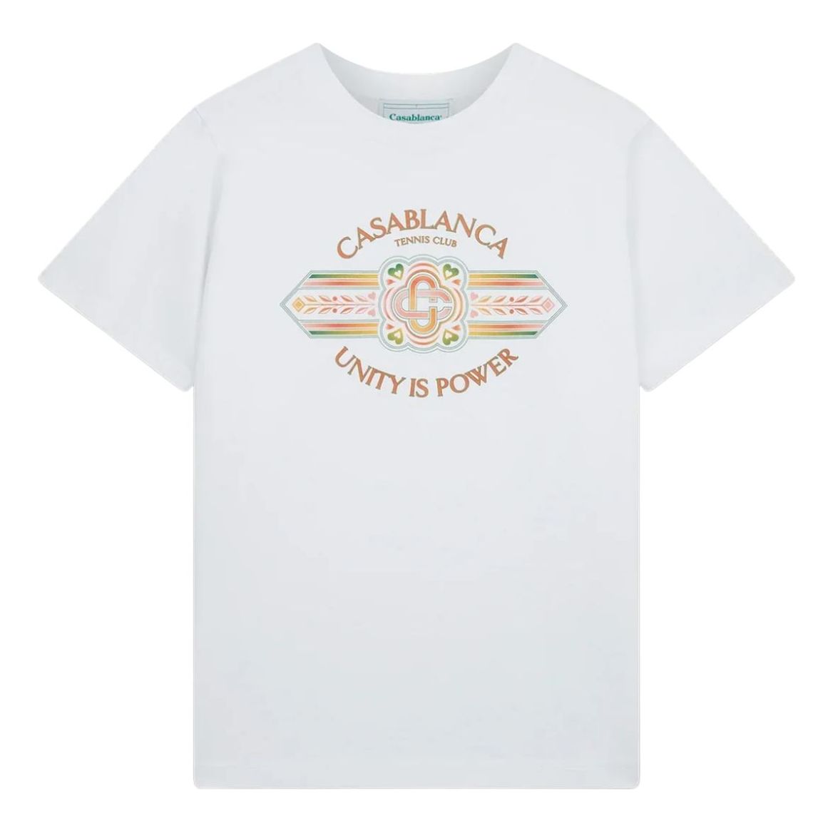 Casablanca Unity Is Power Printed T-Shirt 'White' MS24-JTS-001-12