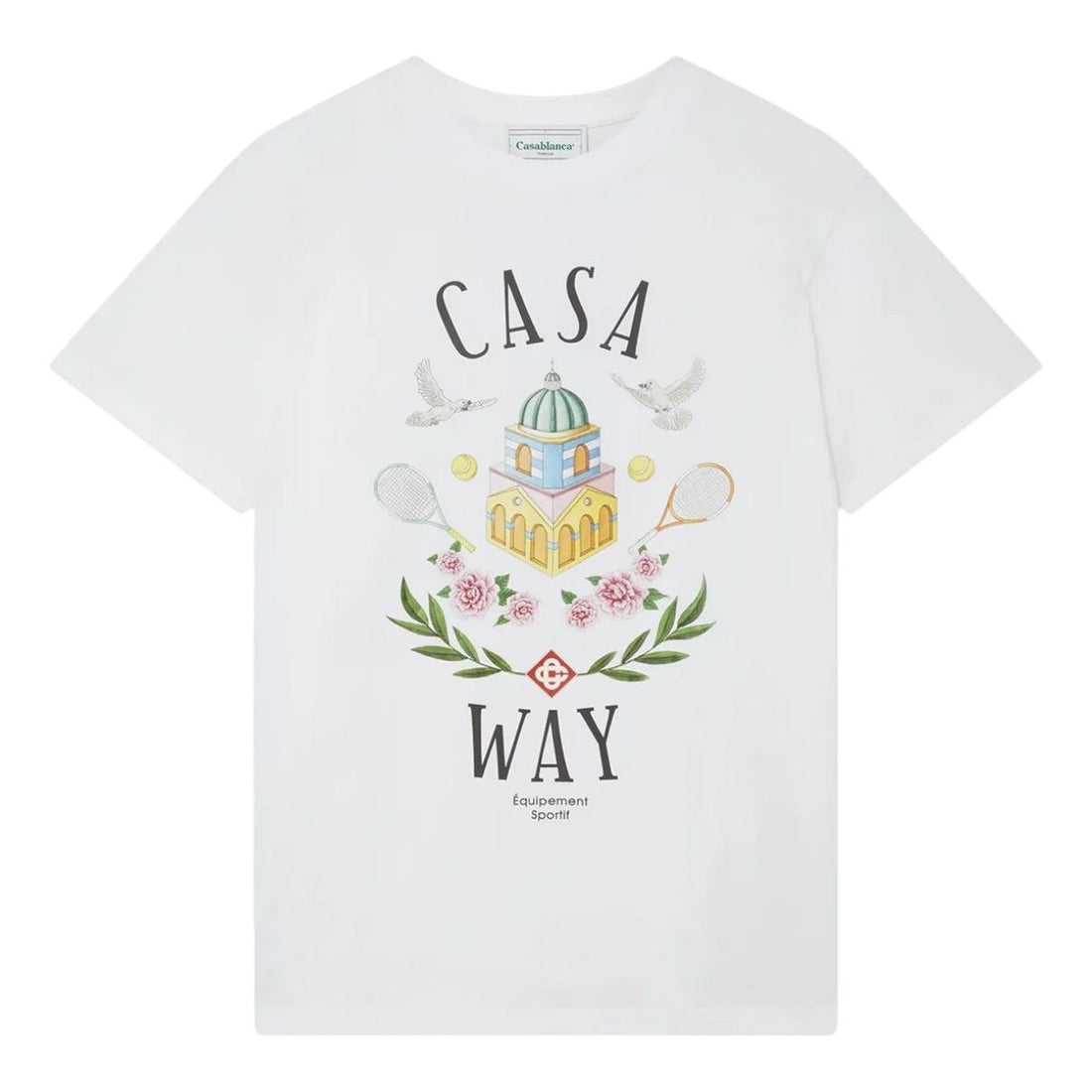 Casablanca Casa Way Printed T-Shirt 'White' MF23-JTS-001-14