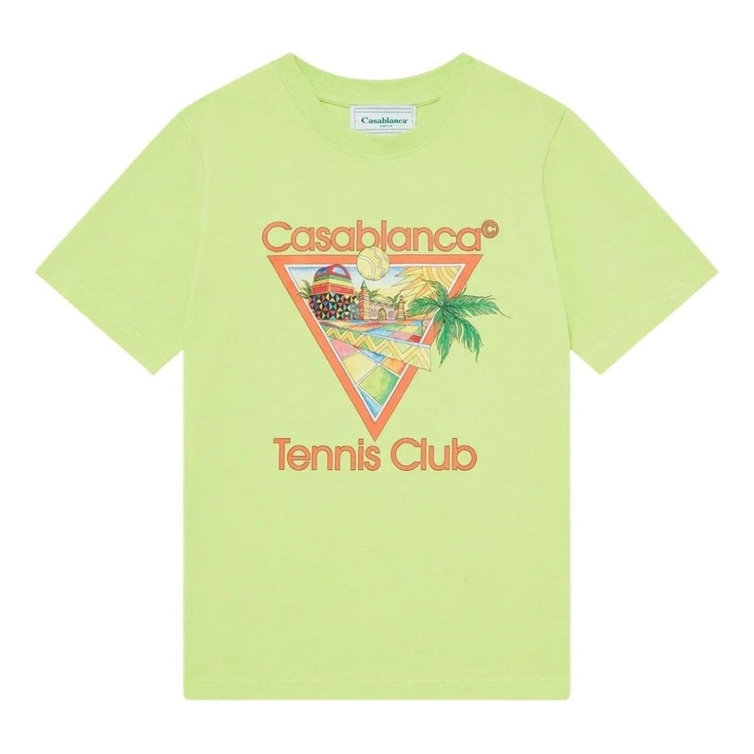 Casablanca Afro Cubism Tennis Club Printed T-Shirt 'Yellow' MS24-JTS-001-06