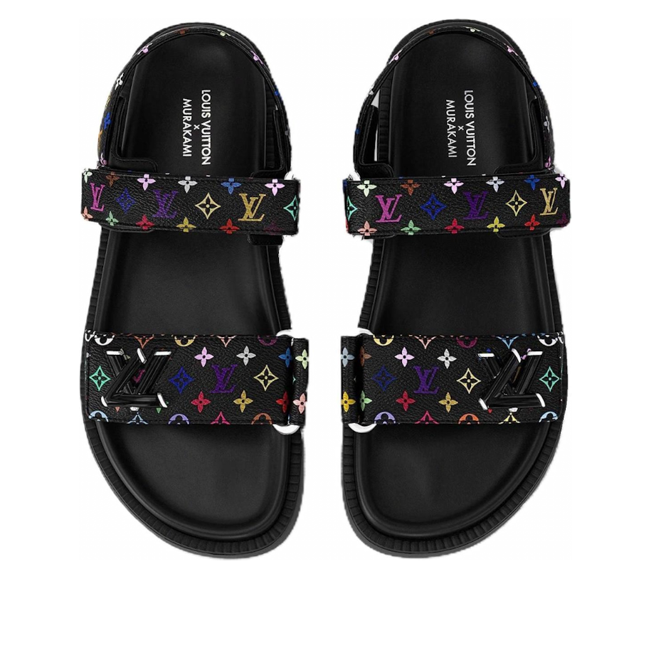 (WMNS) LOUIS VUITTON x Takashi Murakami Sunset Sandals 'Black' 1AGXF6