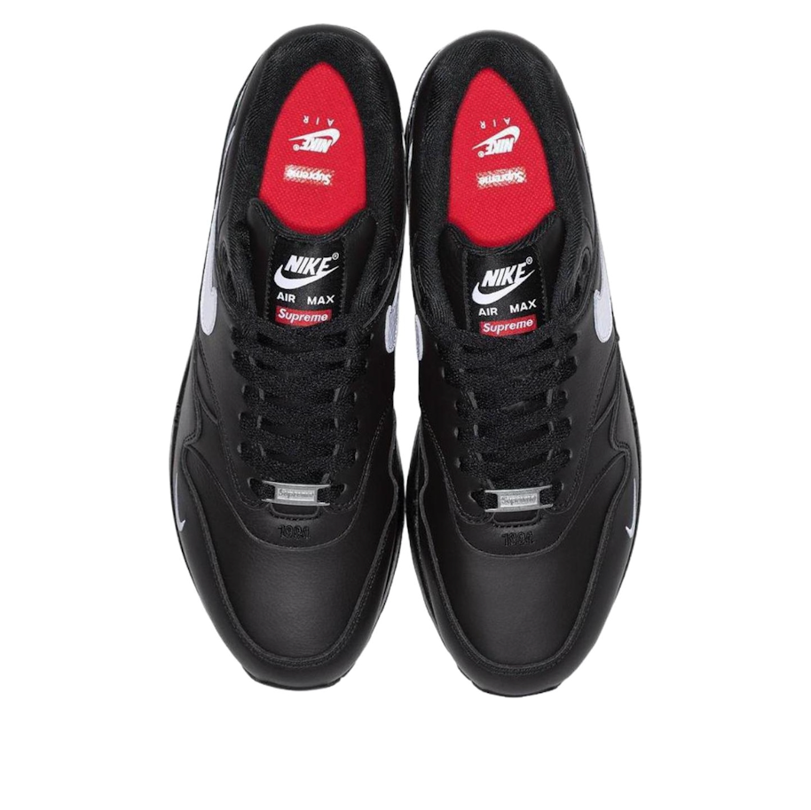 Nike x Supreme Air Max 1 87 'Black White' HF8813-001