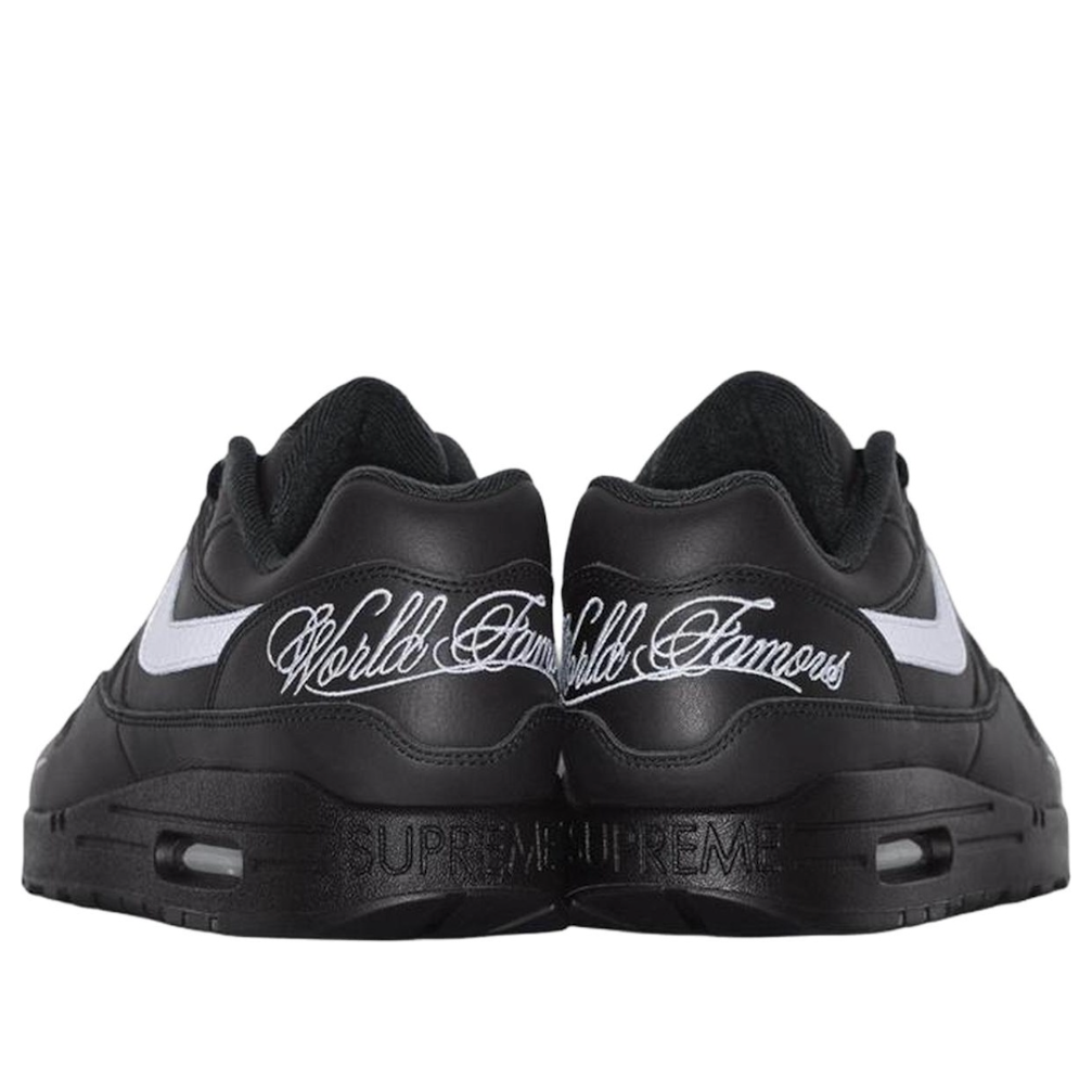 Nike x Supreme Air Max 1 87 'Black White' HF8813-001