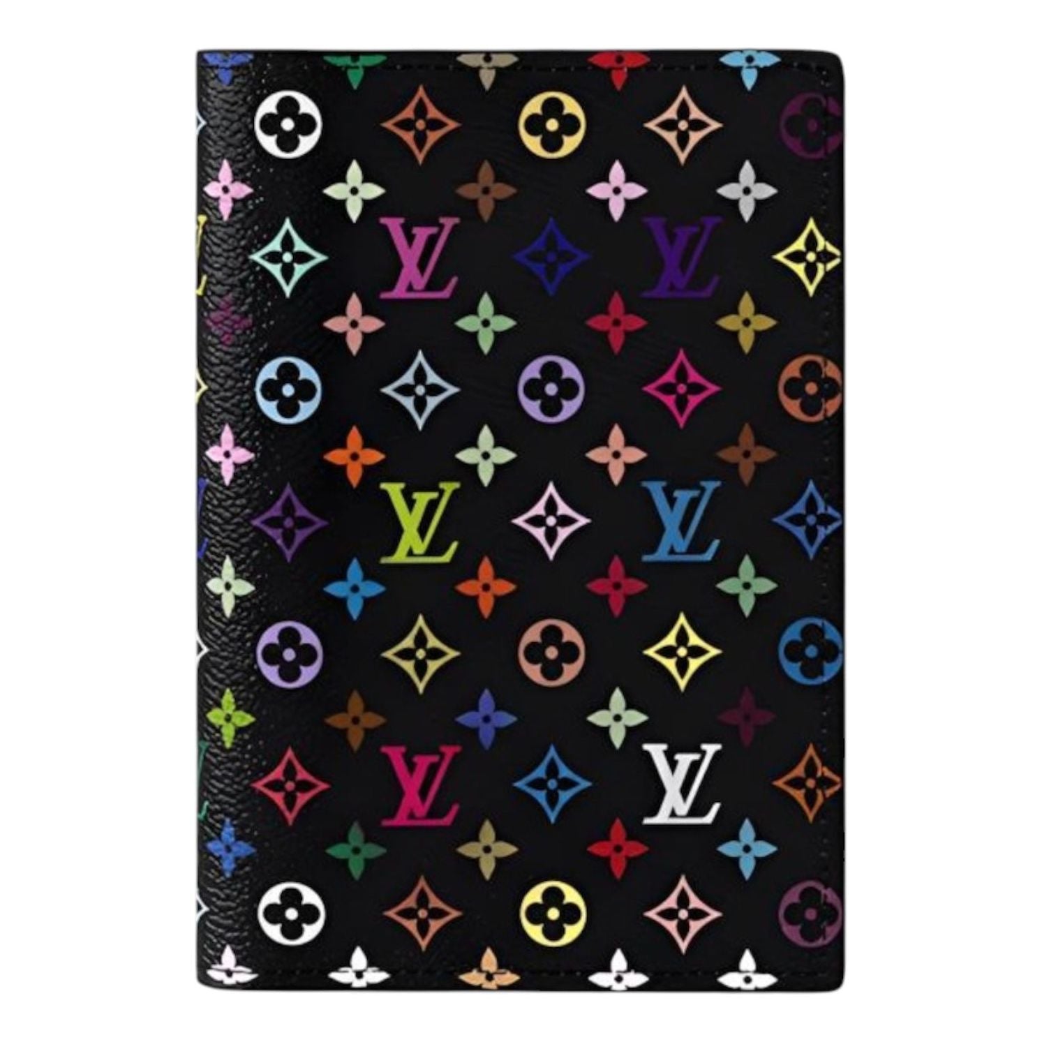 LOUIS VUITTON x Takashi Murakami Passport Cover 'Black Multicolored' M13414