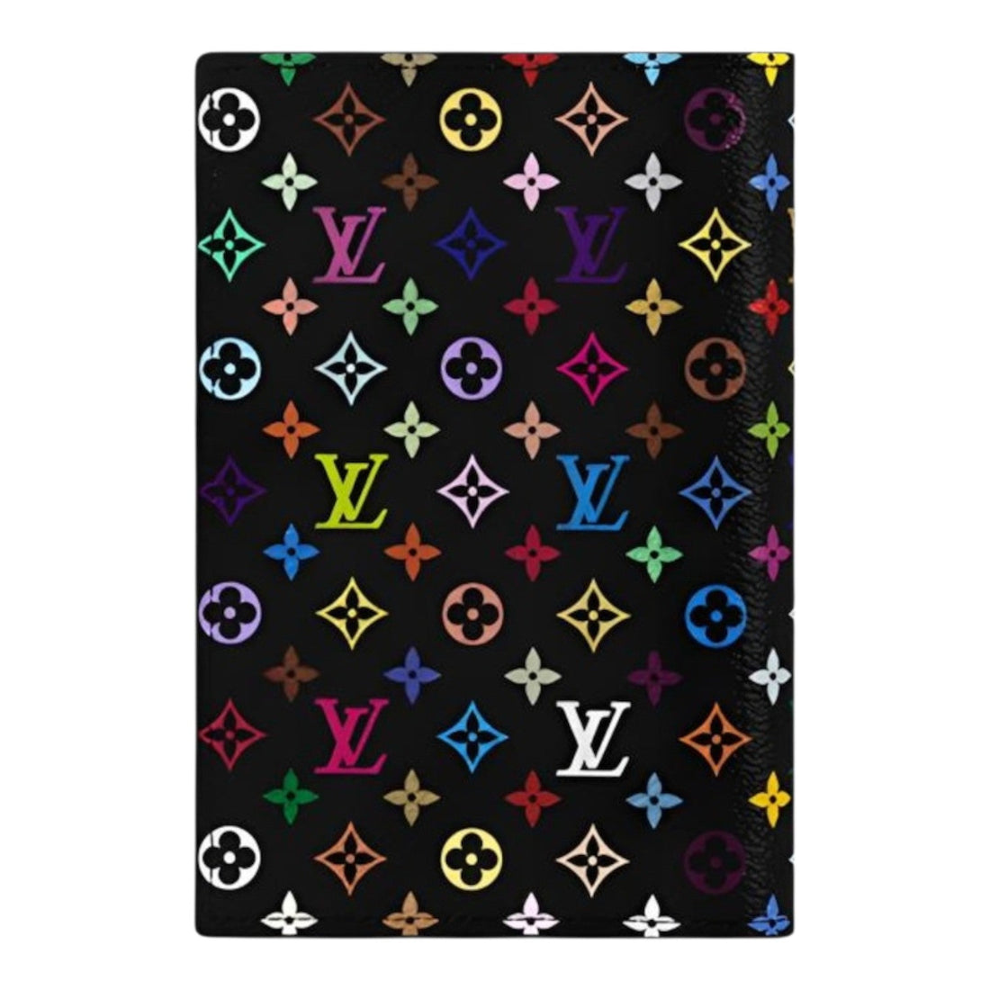 LOUIS VUITTON x Takashi Murakami Passport Cover 'Black Multicolored' M13414