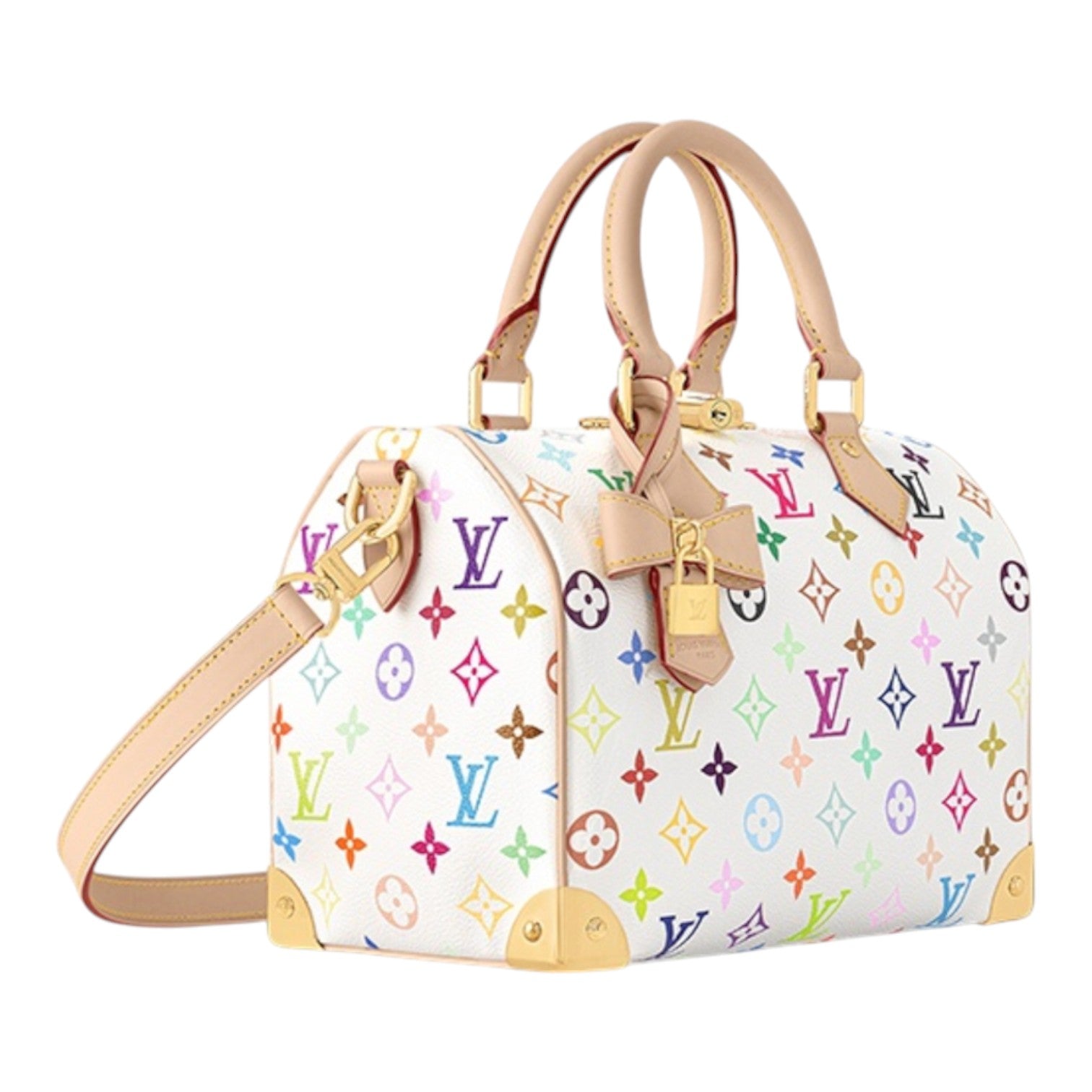 LOUIS VUITTON x Takashi Murakami Speedy Bandouliere 25 'White Multicolored' M13085