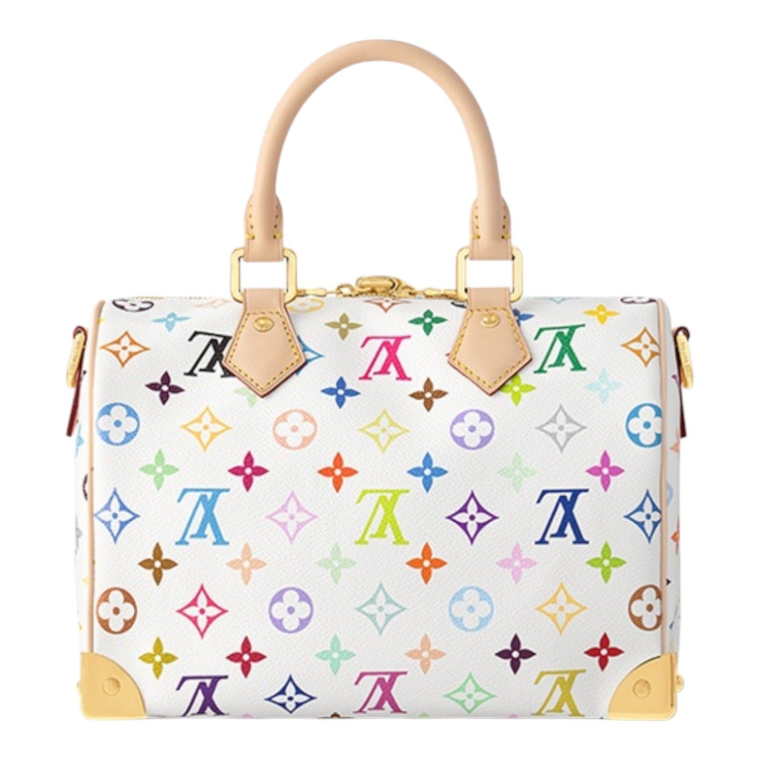 LOUIS VUITTON x Takashi Murakami Speedy Bandouliere 25 'White Multicolored' M13085