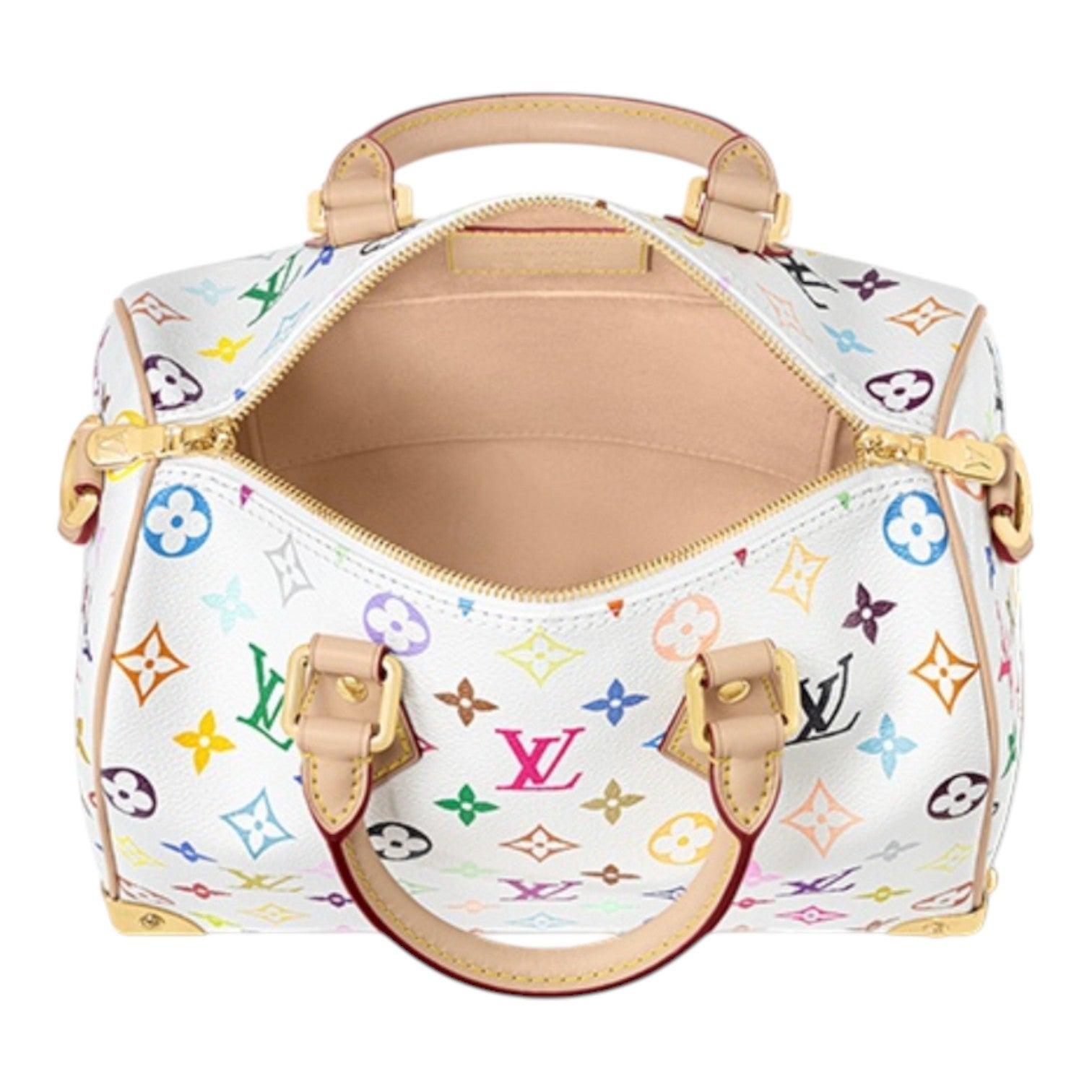 LOUIS VUITTON x Takashi Murakami Speedy Bandouliere 25 'White Multicolored' M13085