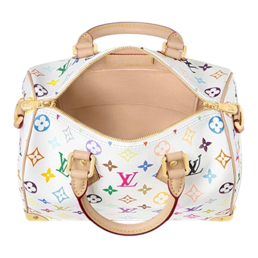LOUIS VUITTON x Takashi Murakami Speedy Bandouliere 25 'White Multicolored' M13085