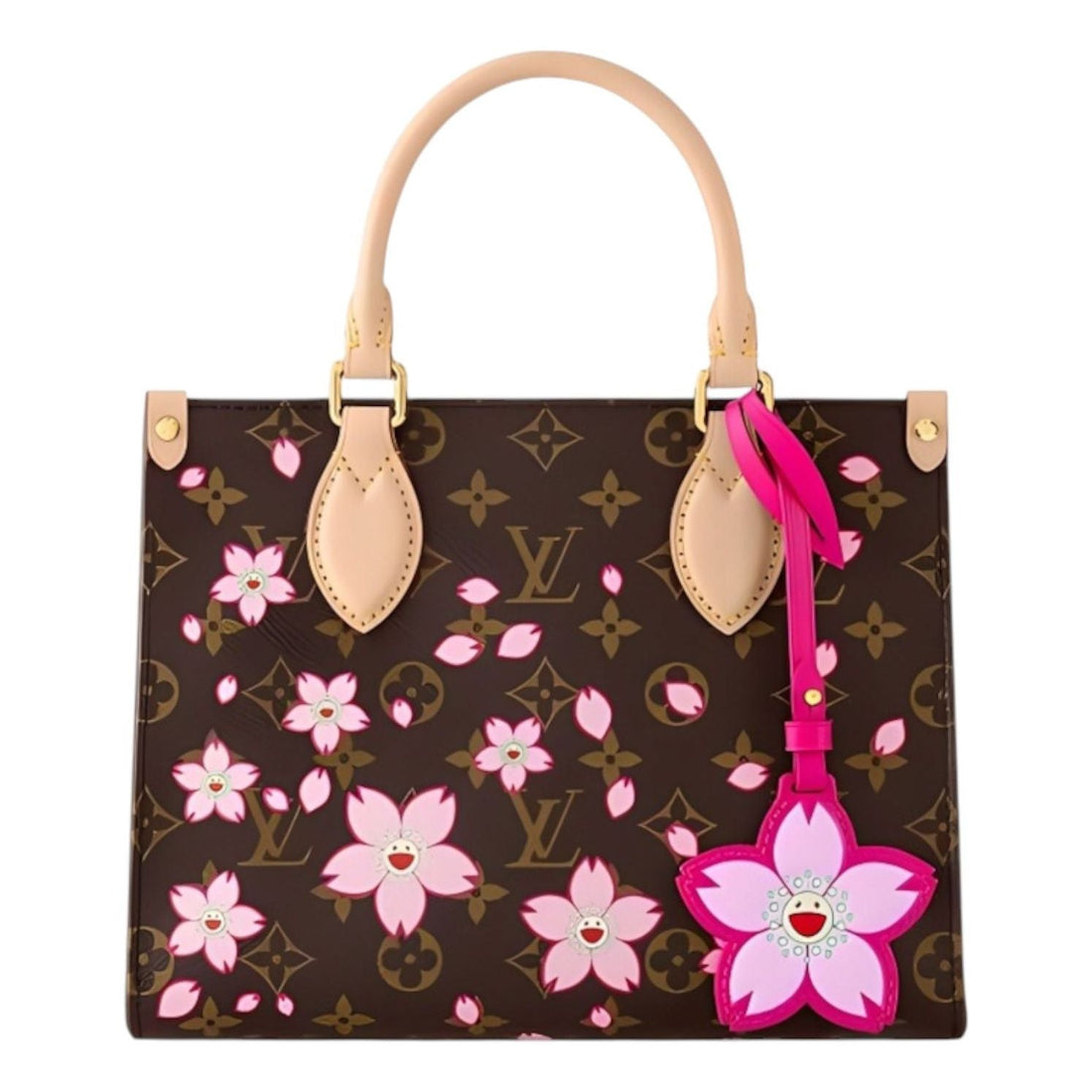 (WMNS) LOUIS VUITTON x Takashi Murakami OnTheGo PM 'Sakura Brown' M13269