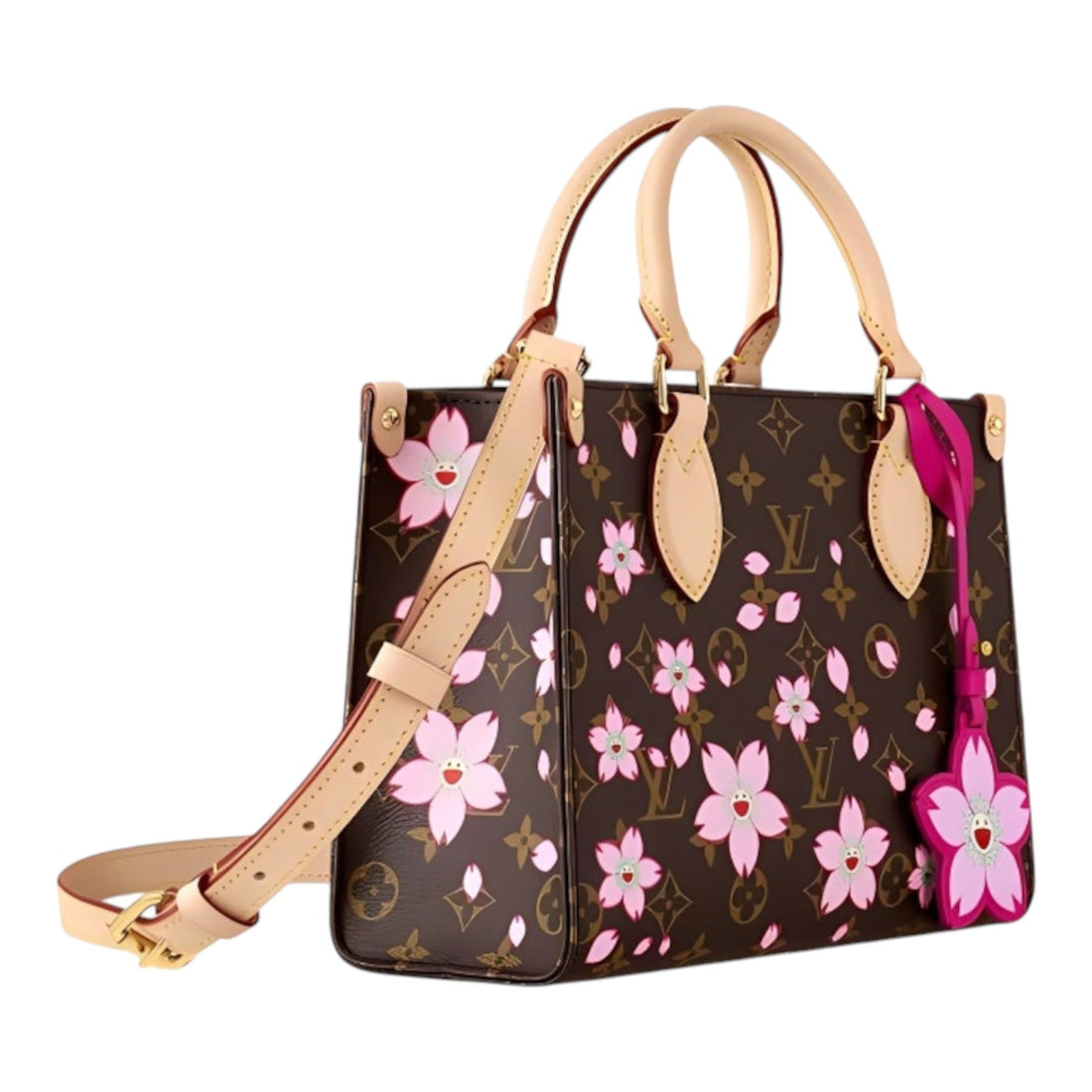 (WMNS) LOUIS VUITTON x Takashi Murakami OnTheGo PM 'Sakura Brown' M13269