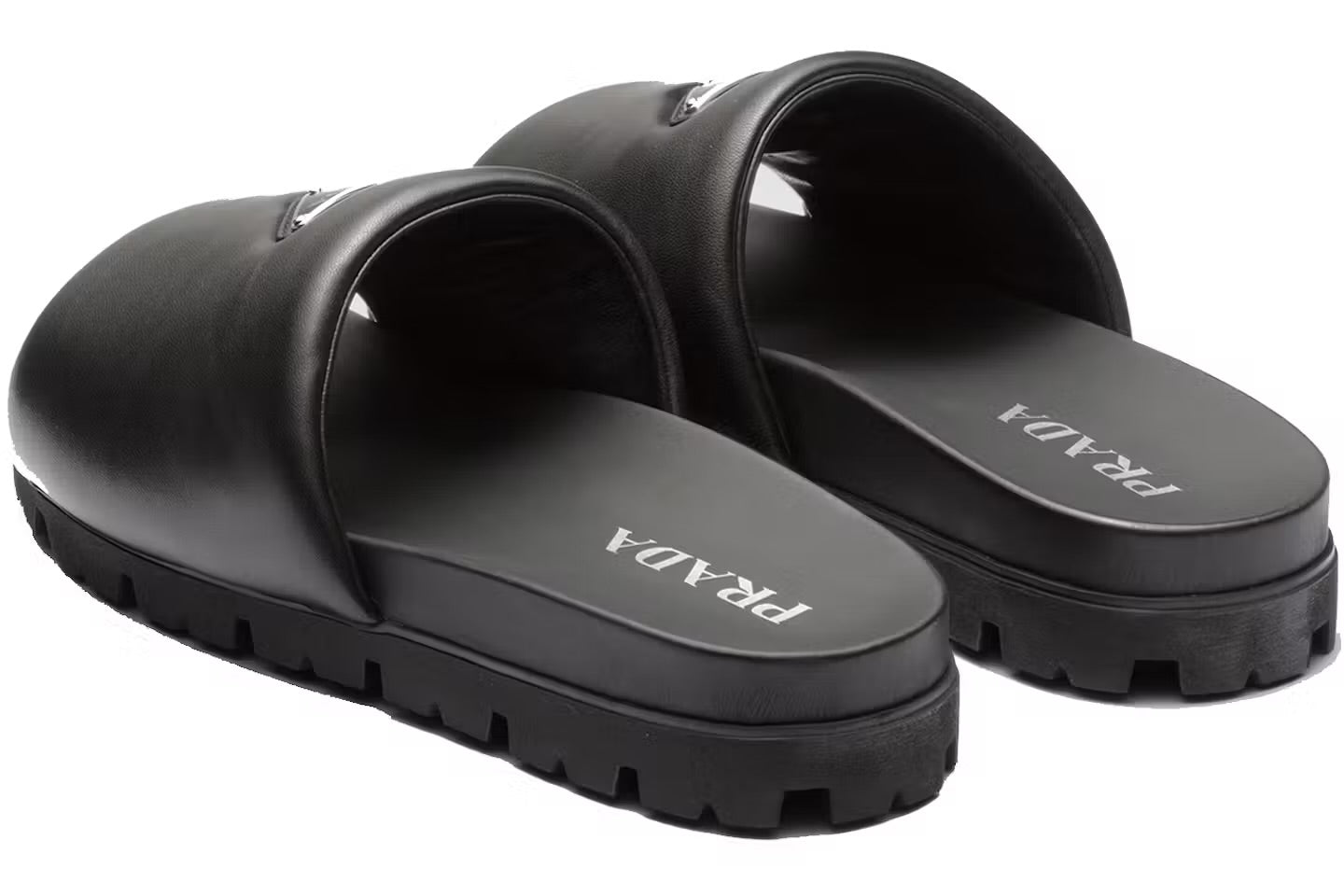 Padded Nappa Leather Slide