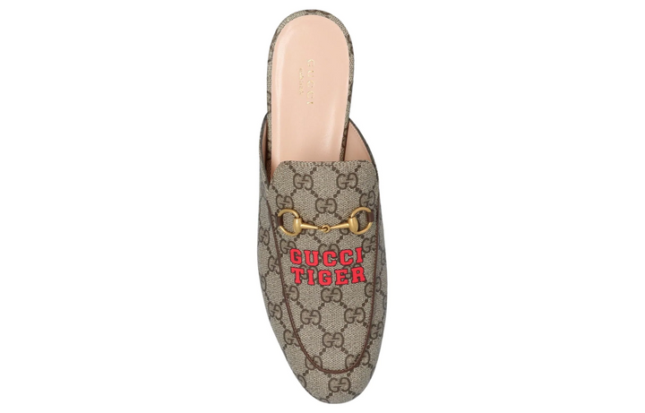 WMNS) GUCCI Princetown Slipper 'Gucci Tiger - Beige Ebony' 687841-UTG10-9760