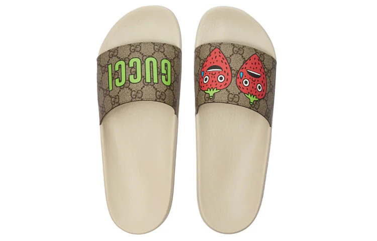 WMNS) Gucci GG Supreme Slide x Pablo Delcielo 'Strawberry'