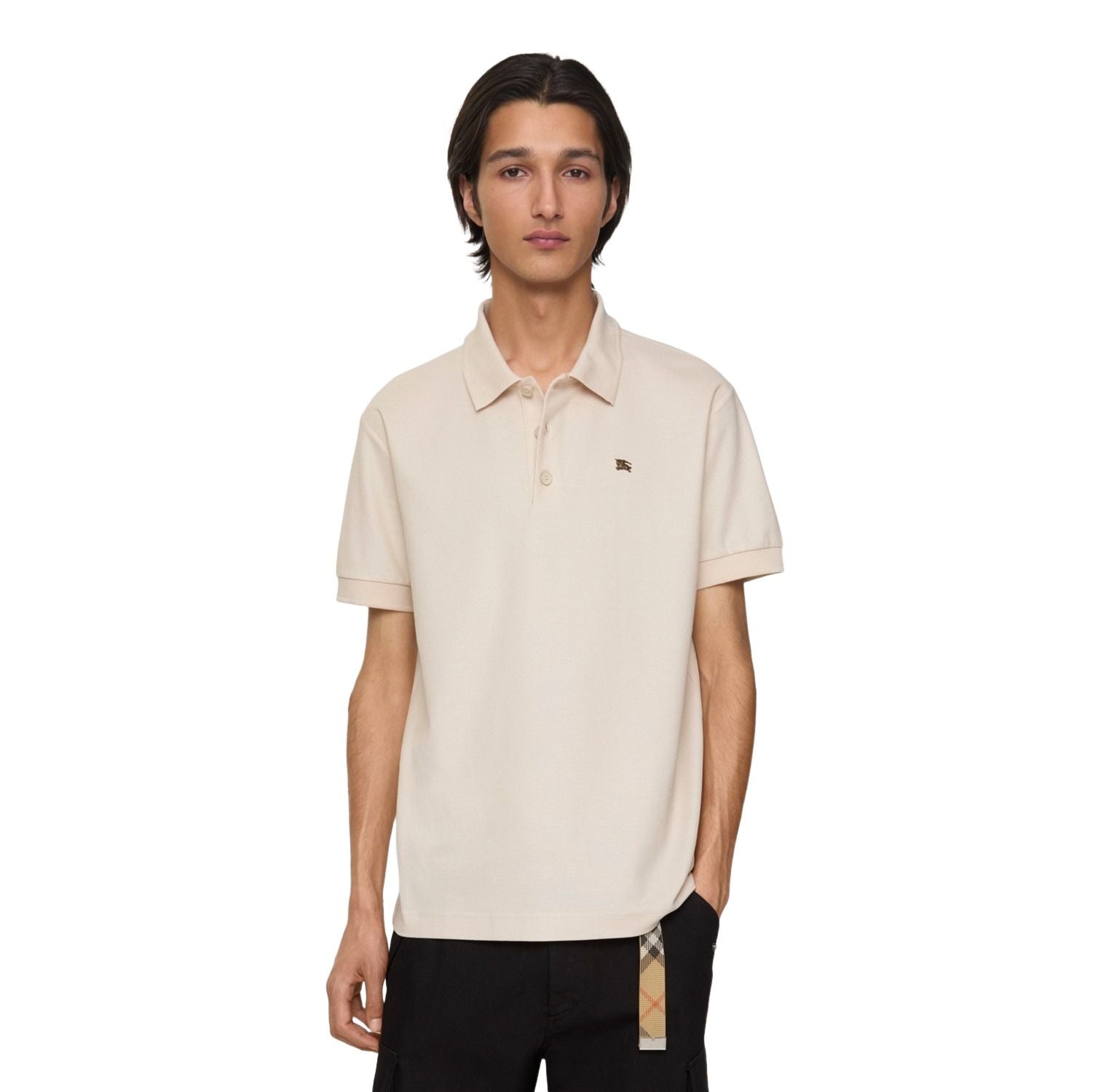 Burberry 25 Metal EKD Cotton Polo Shirt 'Clam Beige' 81161801