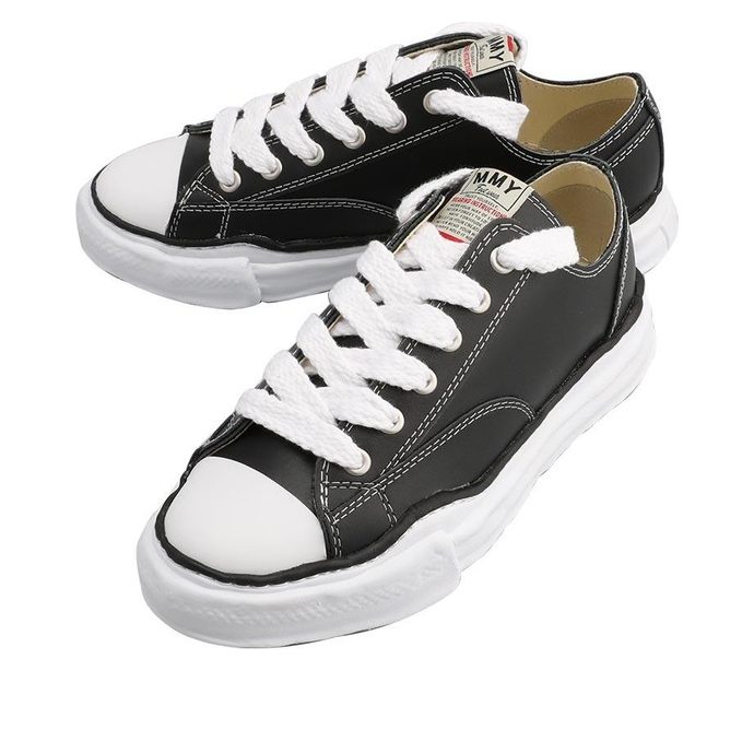 Maison MIHARA YASUHIRO Peterson OG Sole Leather Low 'Black' A06FW736-BLACK