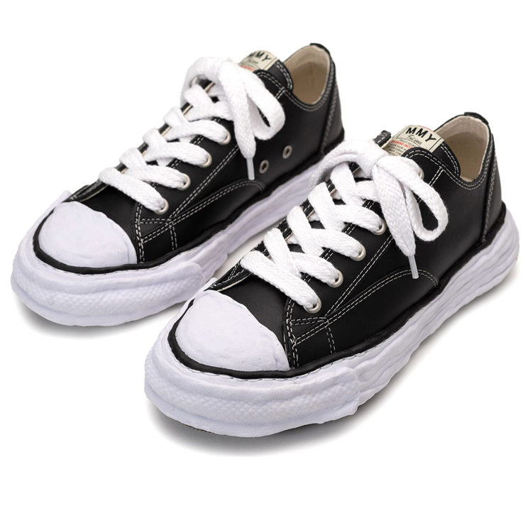 Maison MIHARA YASUHIRO Peterson23 OG Sole Leather Low 'Black' A11FW704-BLACK
