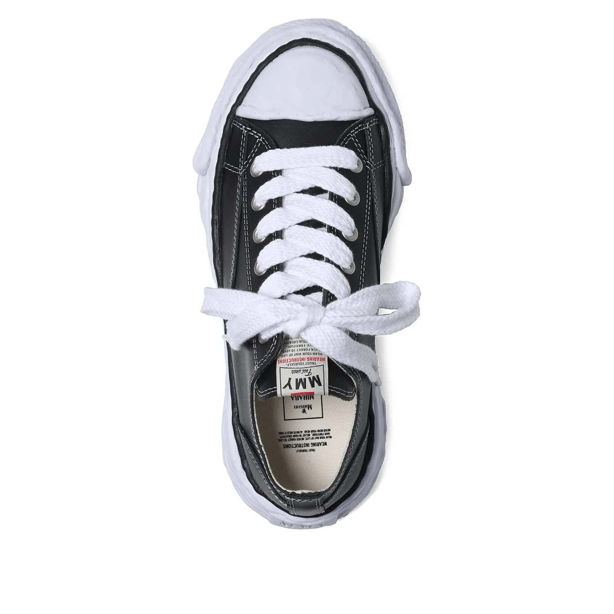 Maison MIHARA YASUHIRO Peterson23 OG Sole Leather Low 'Black' A11FW704-BLACK