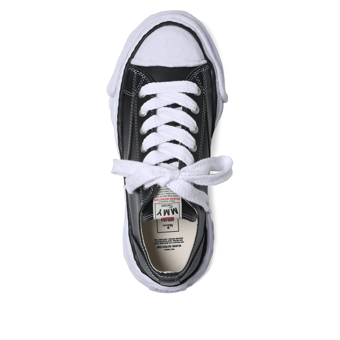 Maison MIHARA YASUHIRO Peterson23 OG Sole Leather Low 'Black' A11FW704-BLACK