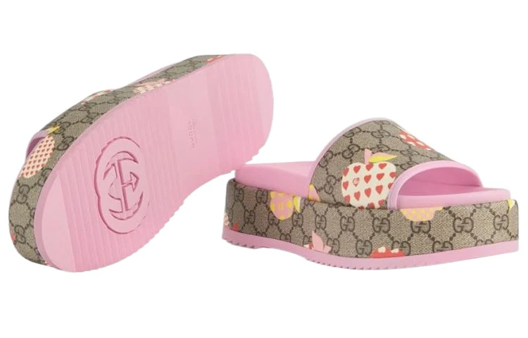 WMNS) Gucci Rubber GG Slide 'Les Pommes' 664214-22K20-