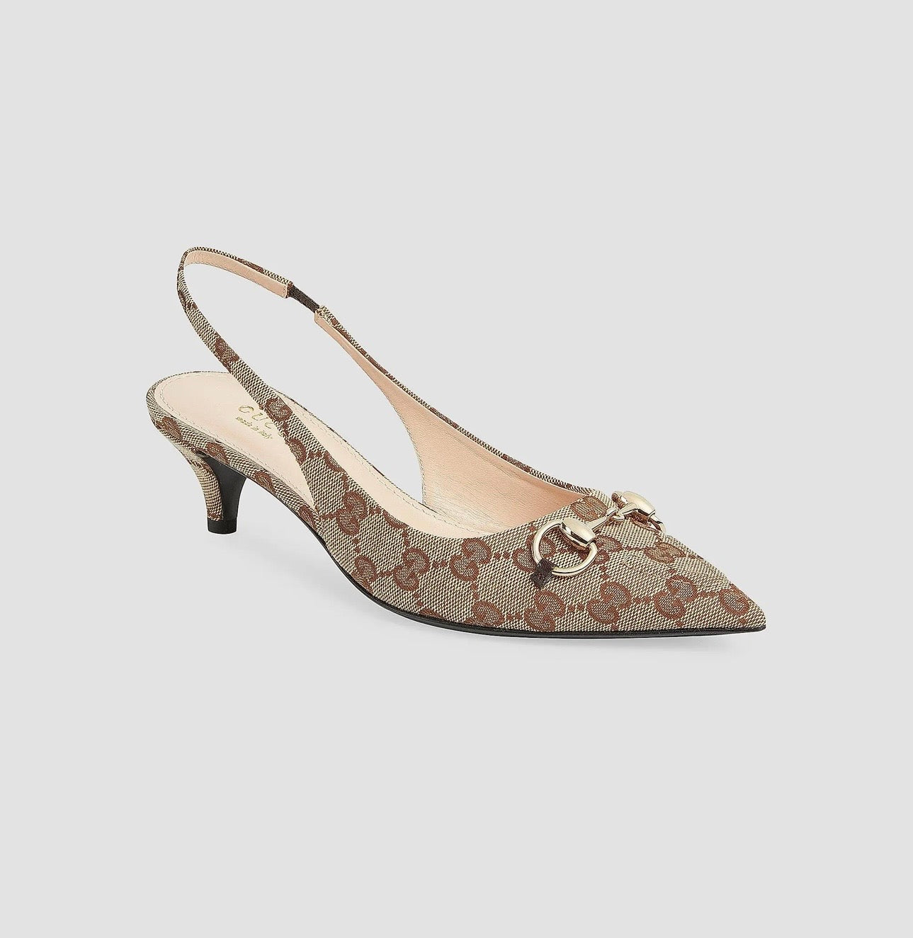 Gucci  Erin 45MM GG Canvas Slingback Pumps