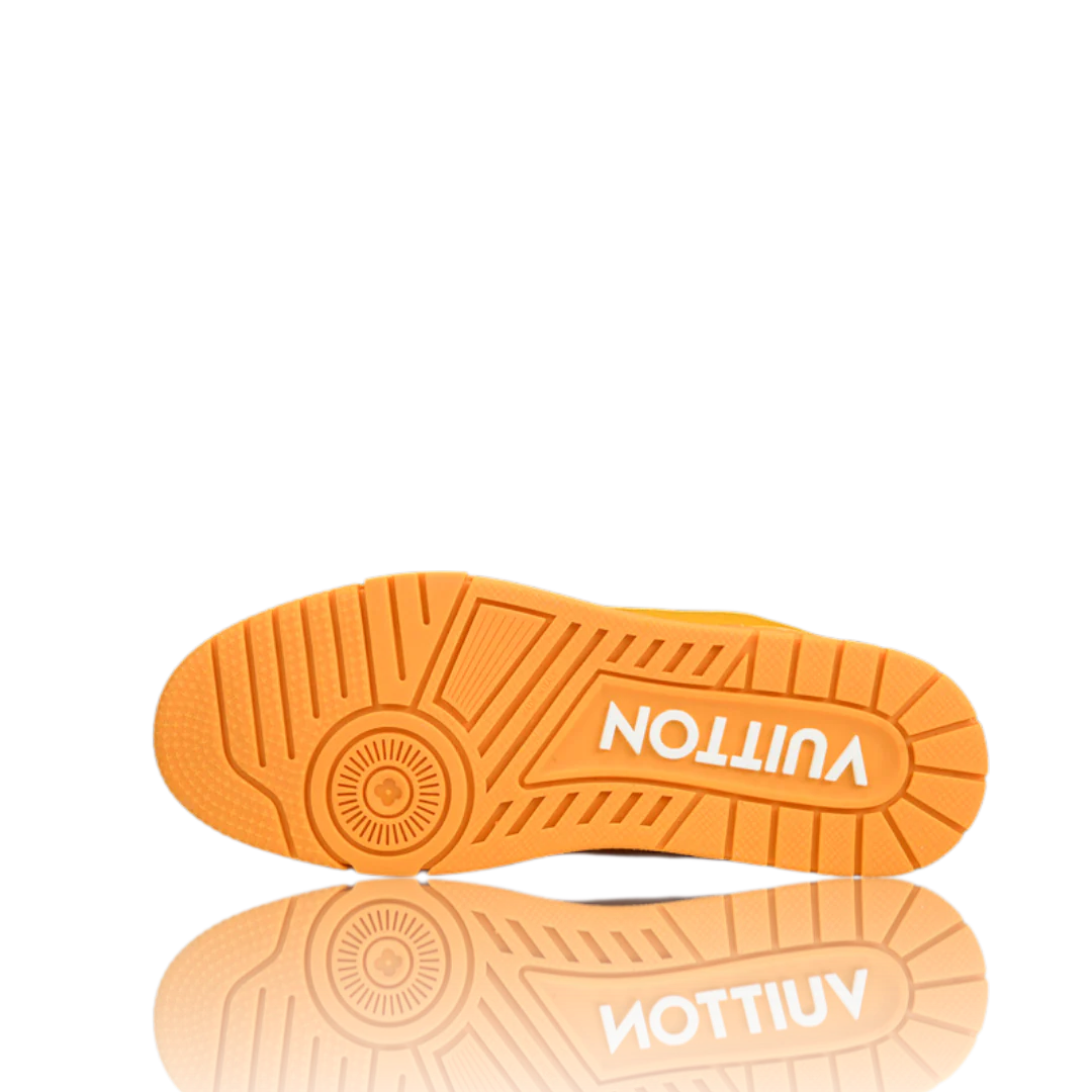 LOUIS VUITTОП TRAINER LOW 'MONOGRAM YELLOW EMBOSSED'