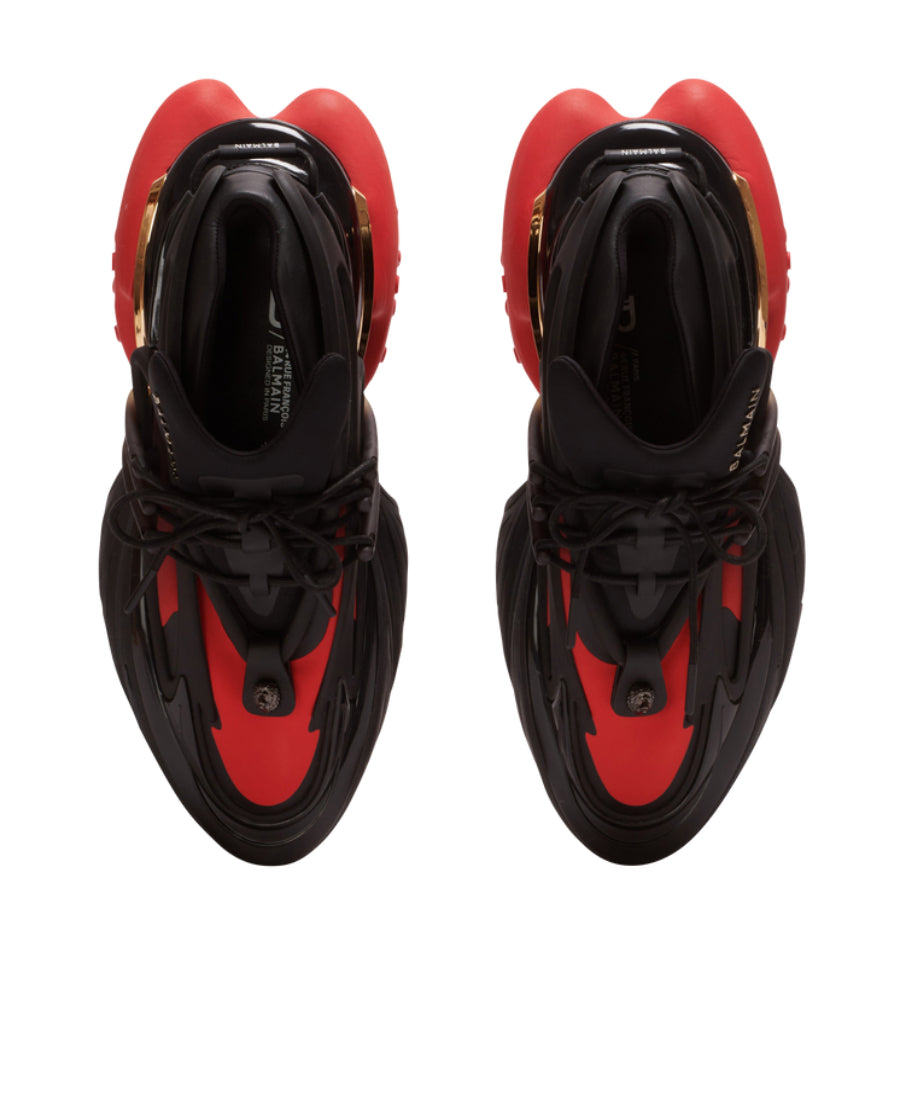 Unicorn low-top trainers in neoprene and leather
