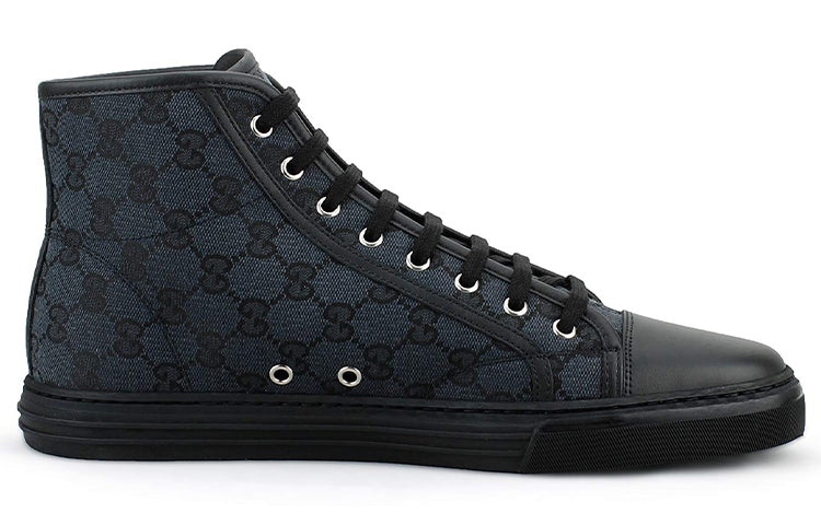 Gucci Monogram High Top Sneakers 'Black