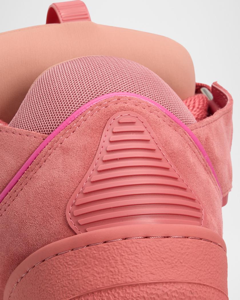 Men's Curb Tonal Suede and Mesh Sneakers