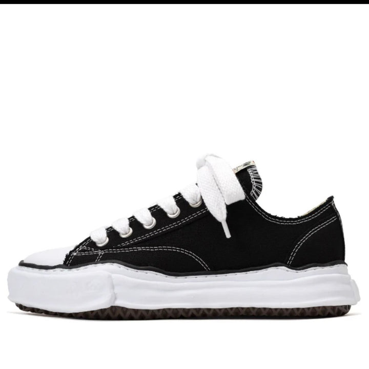 Maison MIHARA YASUHIRO PETERSON OG Sole Canvas Low 'Black' A01FW702-