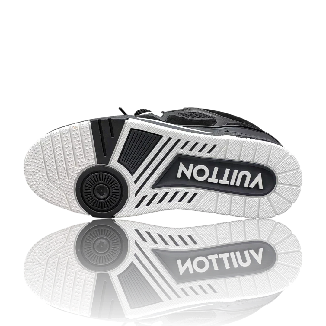LOUIS VUITTОП SKATE SNEAKER 'BLACK WHITE'