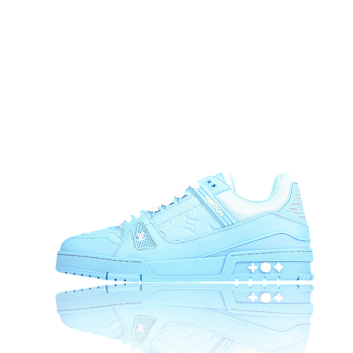 LOUIS VUITTОП TRAINER LOW 'MONOGRAM BLUE EMBOSSED'