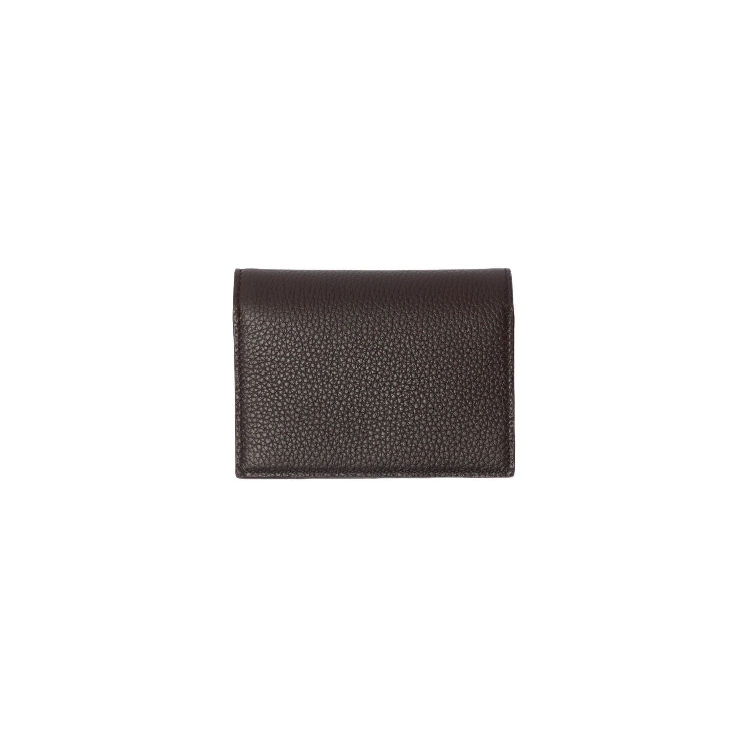 (WMNS) Burberry 26 Bloomsbury Folding Card Case 'Peat Brown Sand Beige' 81204911
