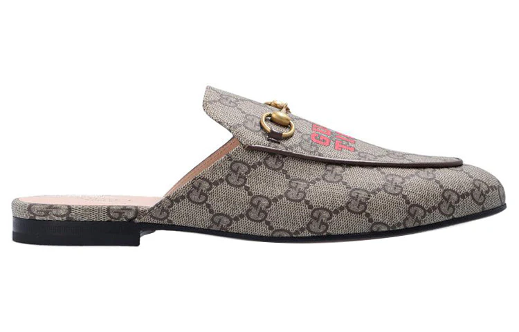 WMNS) GUCCI Princetown Slipper 'Gucci Tiger - Beige Ebony' 687841-UTG10-9760