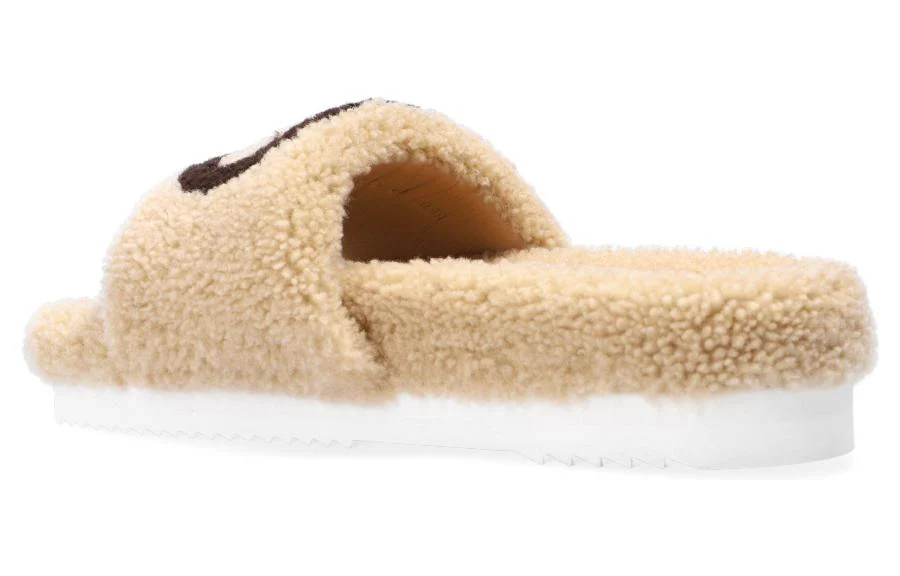 WMNS) Gucci Slide 'Interlocking G Merino Wool - Light Brown' 646225-D0L00