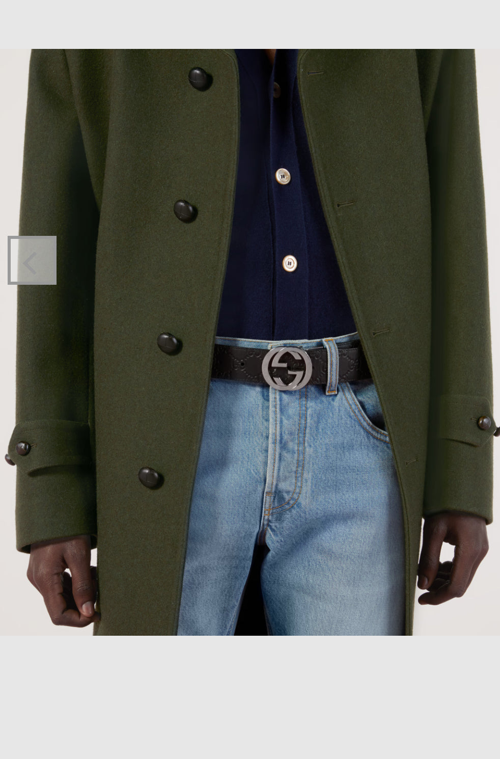 Gucci Reversible Gucci leather belt