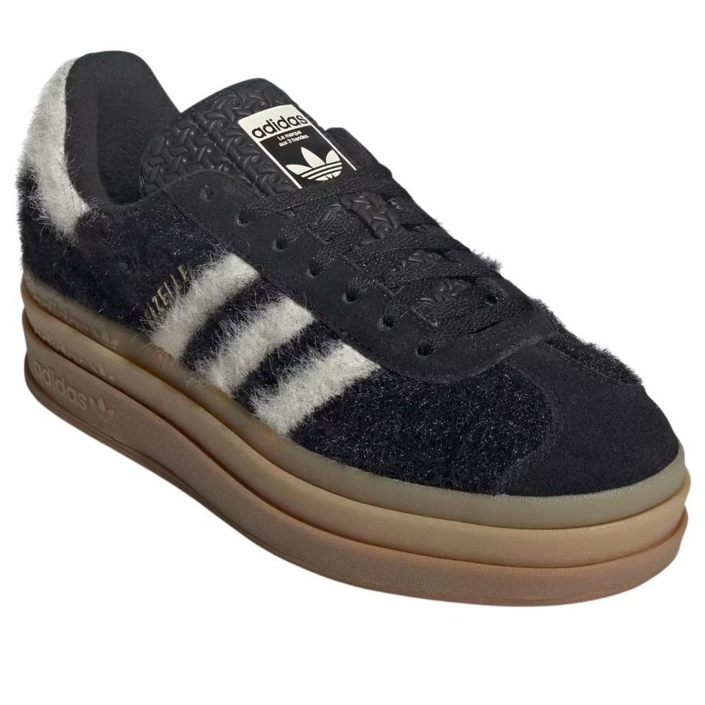 (WMNS) adidas Gazelle Bold 'Black Cream White' JS3907