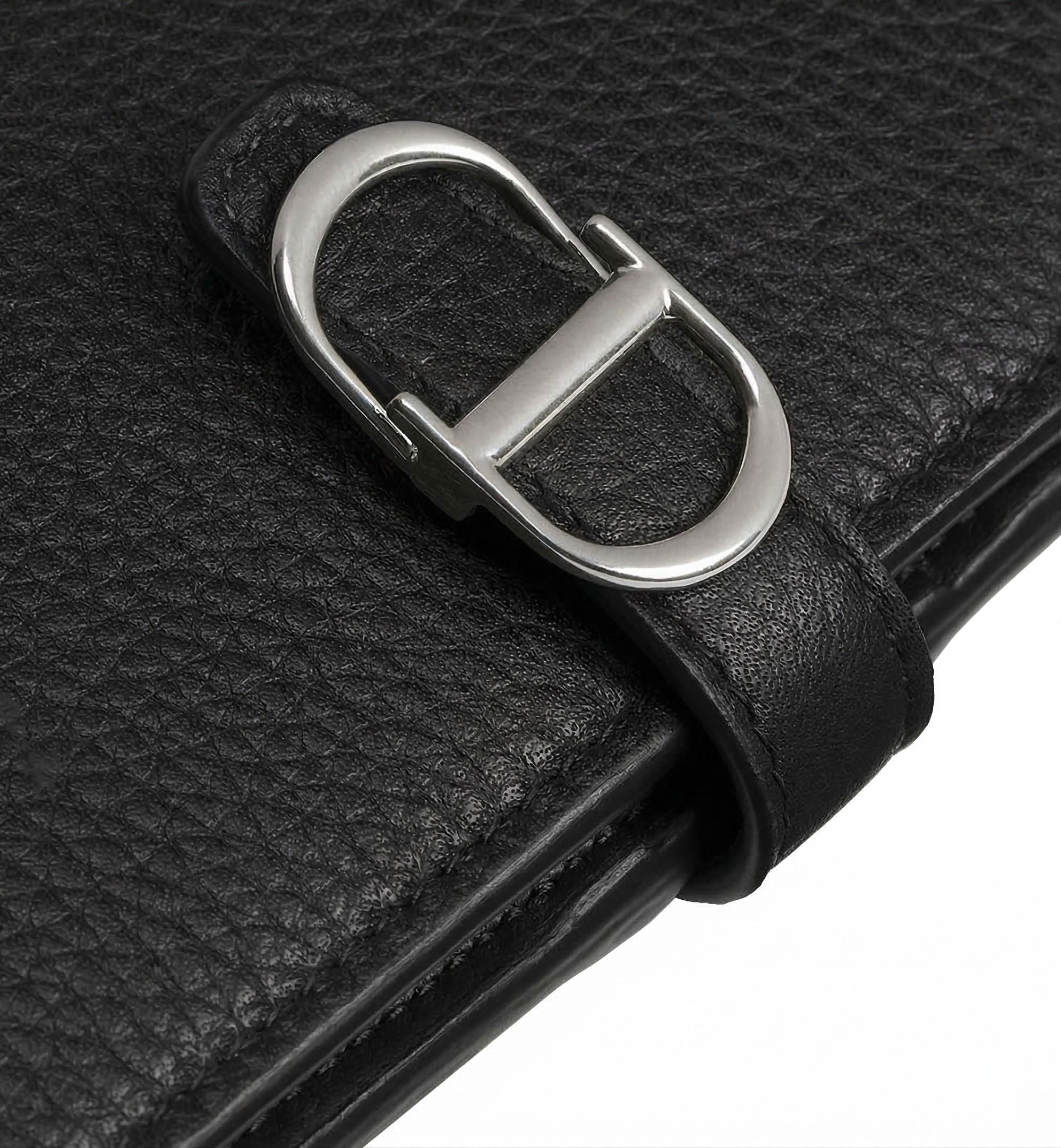 DIOR 26 Normandie Long Bifold Wallet ' Black' 2LLBC344MAL-H00N