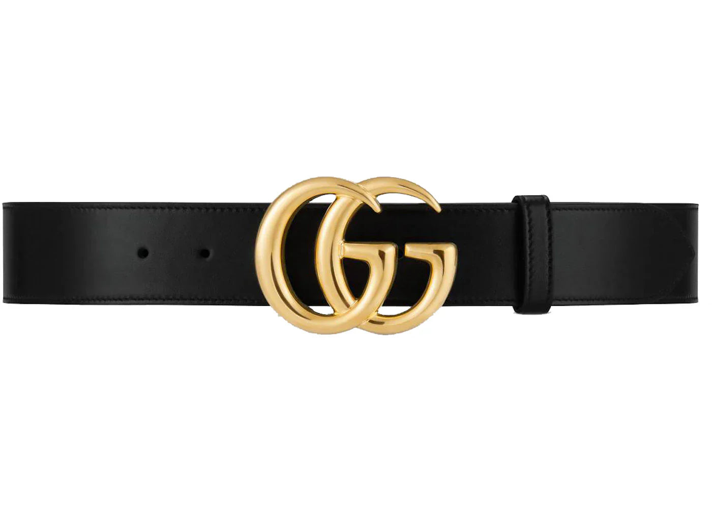 Gucci GG Marmont Belt Shiny Buckle 1.5 Width Black