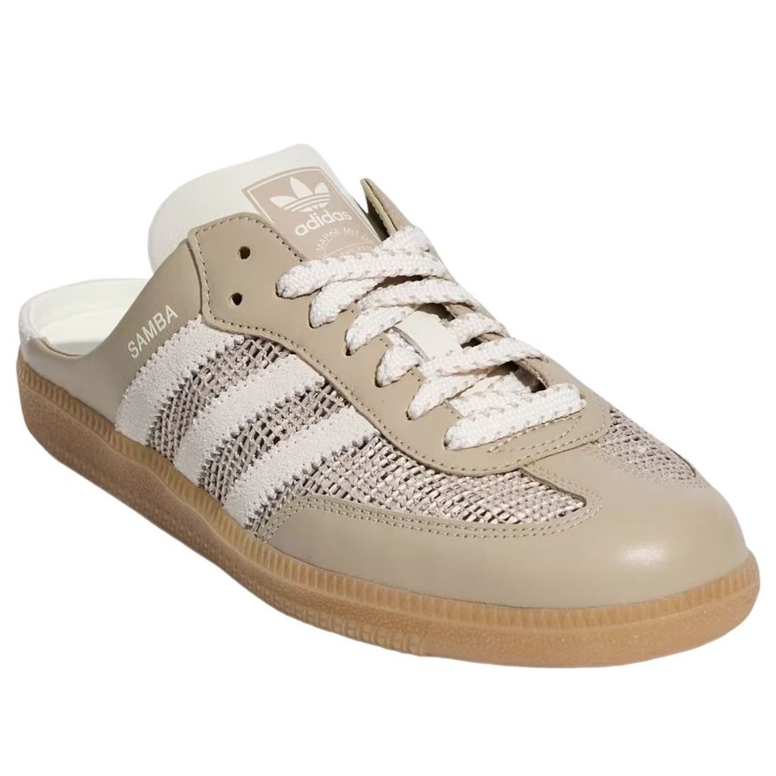 (WMNS) adidas Samba OG Mules 'Khaki Off White' HP5051
