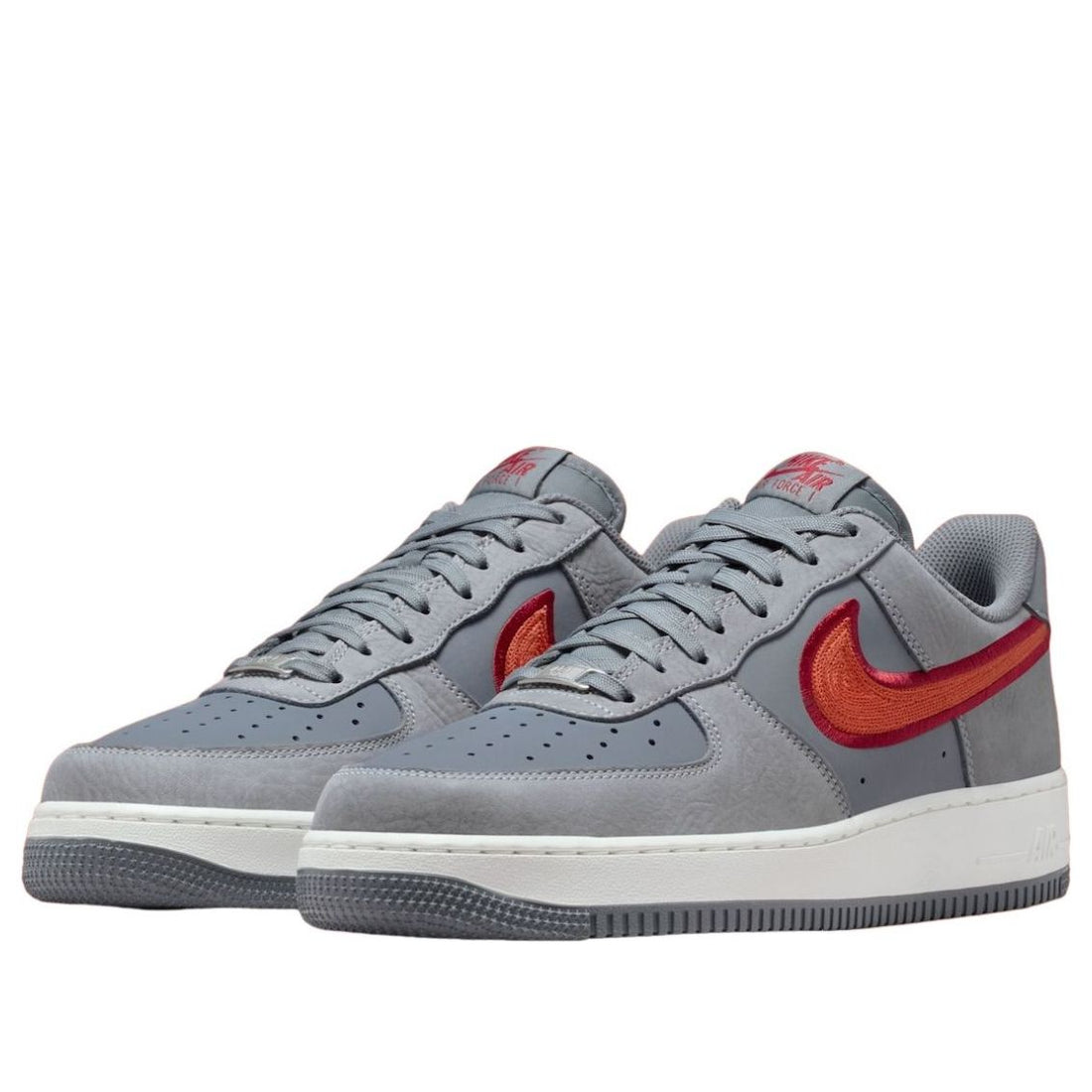 Nike Air Force 1 Low 'Cool Grey Team Crimson' IB6842-001