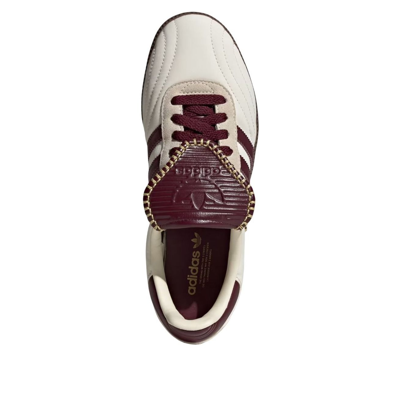 (WMNS) adidas Samba Long Tongue 'Cream White Maroon' IH9045