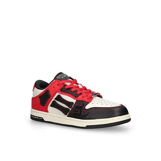 Amiri ‘Skel-Top’ Low-Top Sneakers Black, Red & White