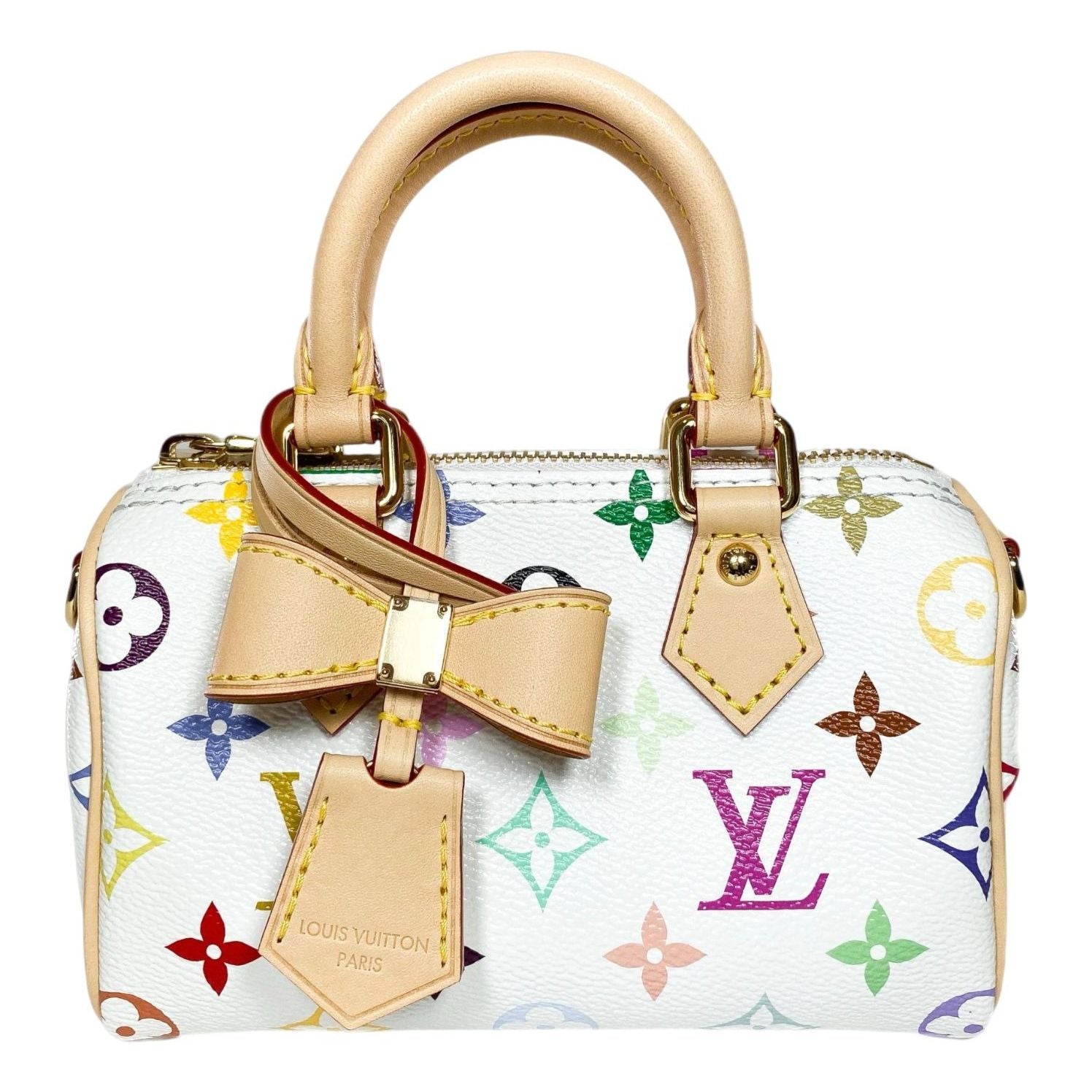 LOUIS VUITTON x Takashi Murakami Nano 'Speedy White Multicolored' M13391