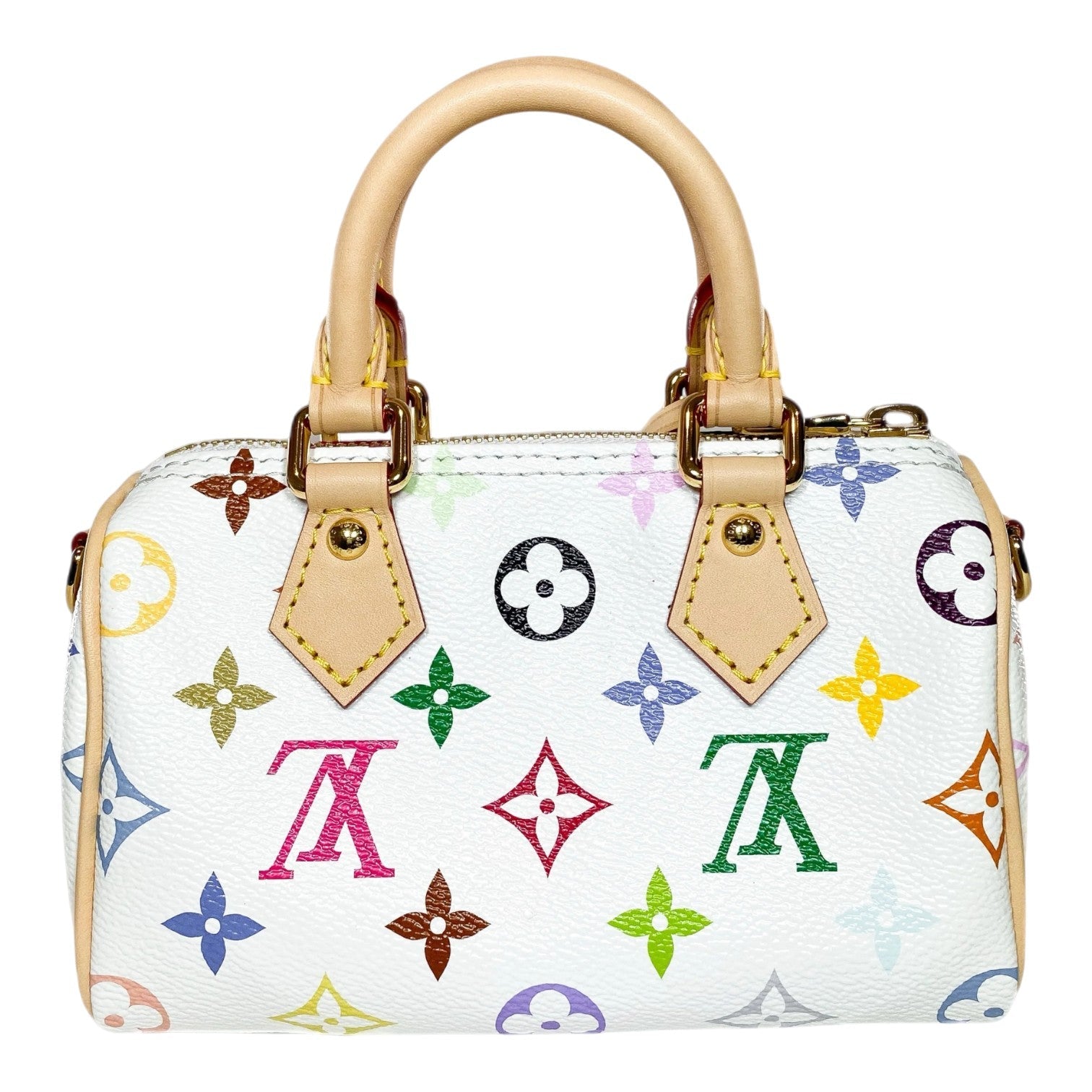 LOUIS VUITTON x Takashi Murakami Nano 'Speedy White Multicolored' M13391