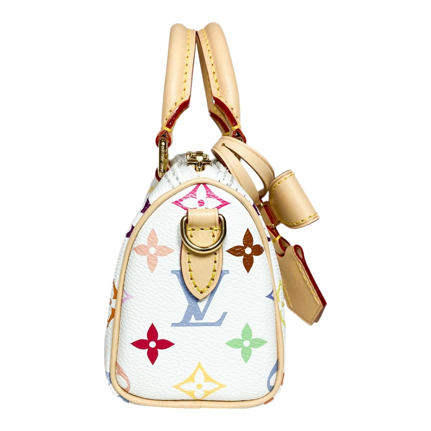 LOUIS VUITTON x Takashi Murakami Nano 'Speedy White Multicolored' M13391
