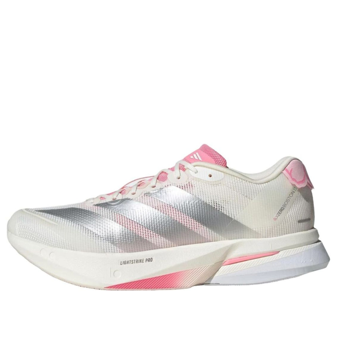 adidas Adizero Boston 13 'White Silver Metallic Bliss Pink' JQ9666