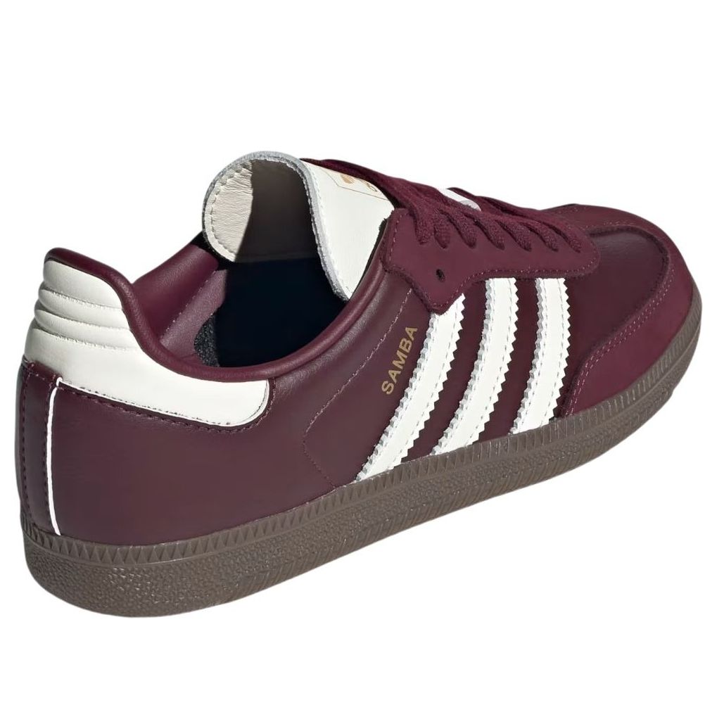 (WMNS) adidas Samba 'Maroon Off White' JR8844