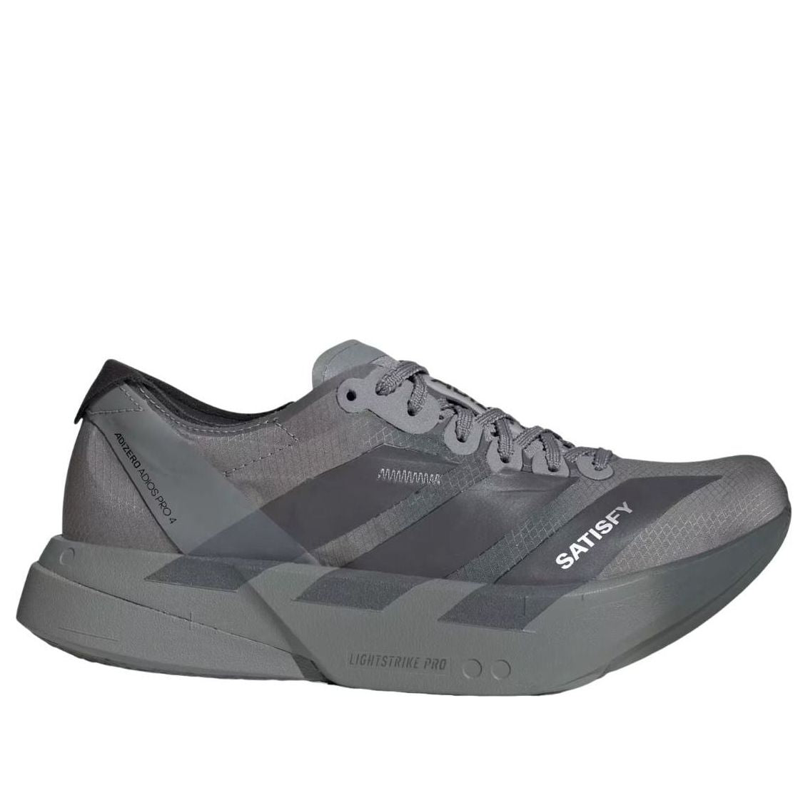 adidas x Satisfy Adizero Adios Pro 4 'Black Grey' KH8439